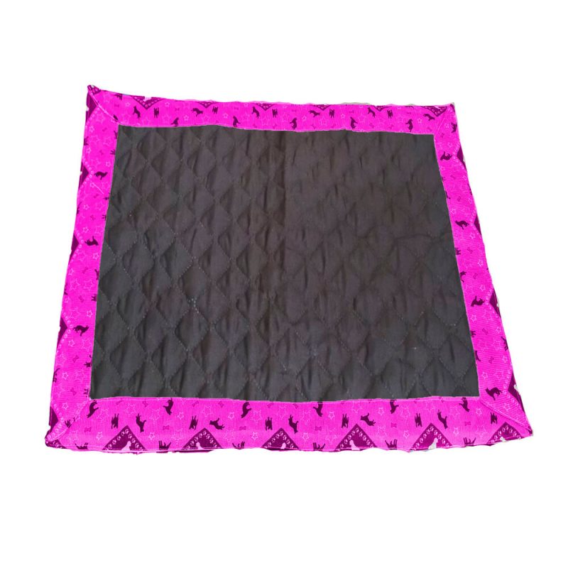 Tapete Higiênico Impermeavel Pequeno Simples Preto Pink